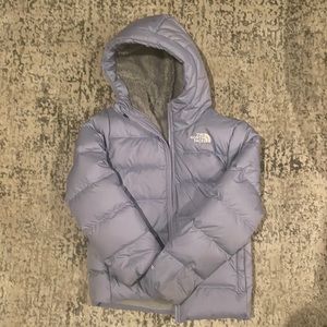 Fleece lined down North Face